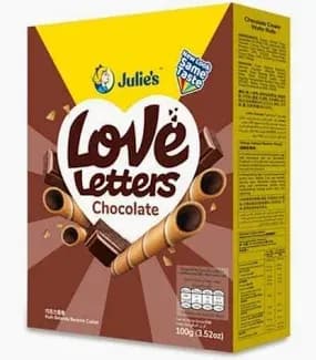 Julie's Love Letters Chocolate 100g