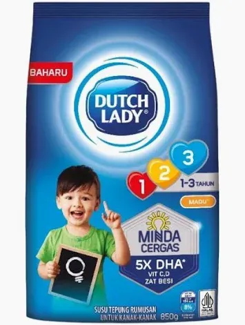 Dutch Lady GUM 123 Coklat 850g
