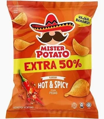 Mister Potato Hot & Spicy +50% 60g